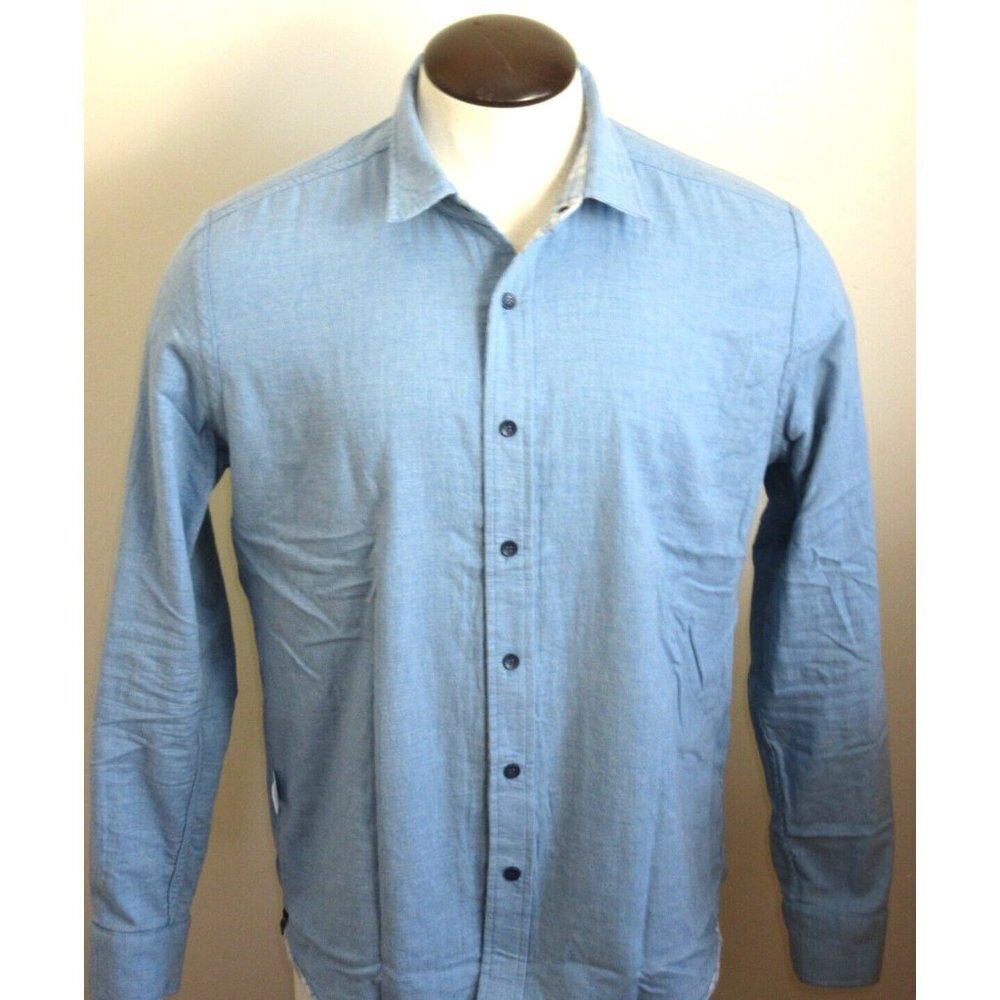 Southern Tide Men's Reversible Melbourne LS Plaid Shirt Mountain Spring Blue NWT - Picture 2 of 9